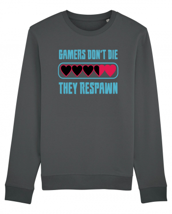 Gamers Don't Die, They Respawn Anthracite