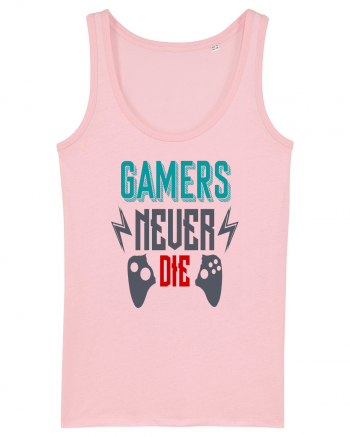 Gamers Never Die Cotton Pink