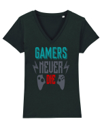 Gamers Never Die Tricou mânecă scurtă guler V Damă Evoker