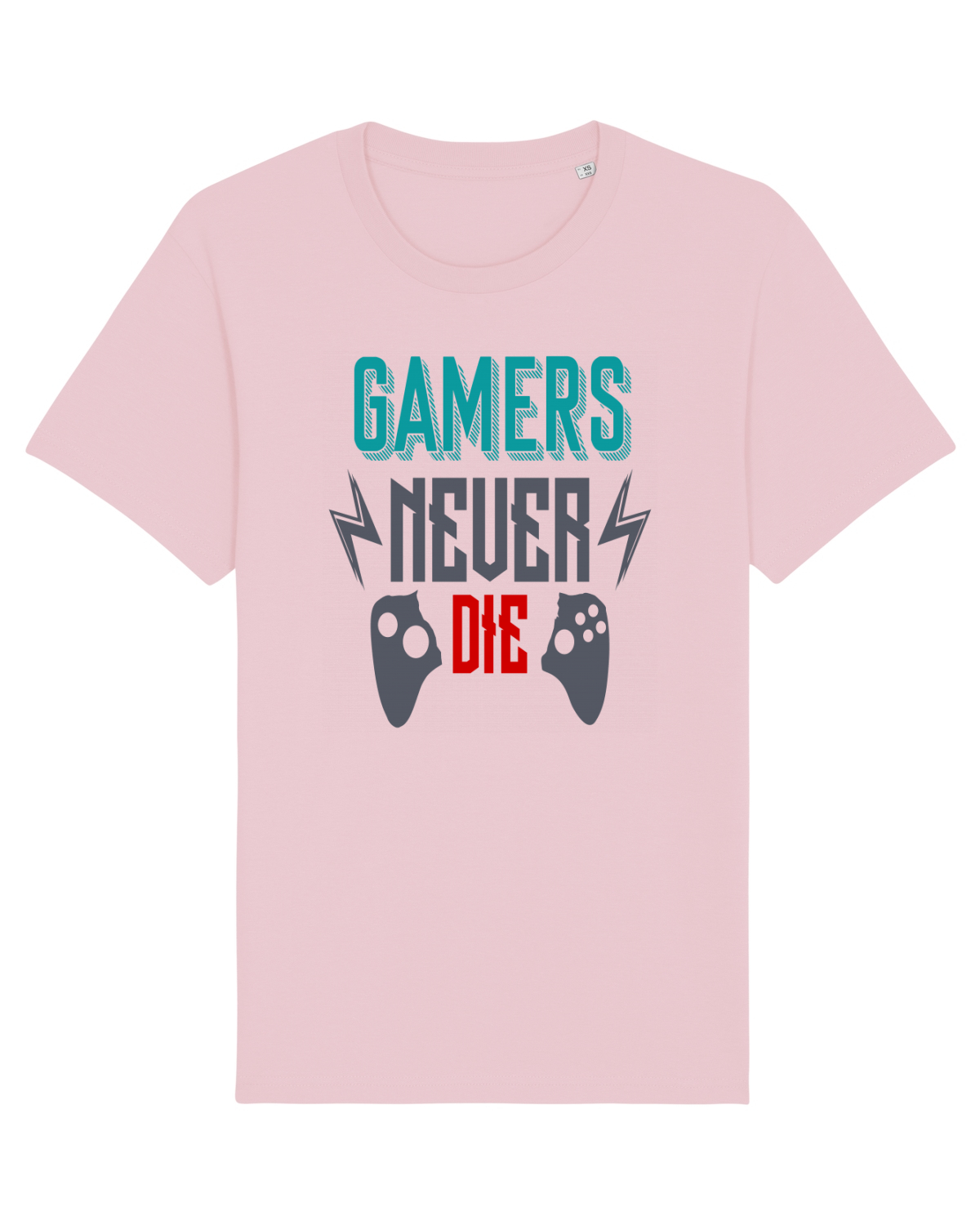 Tricou mânecă scurtă Unisex Rocker Cotton Pink