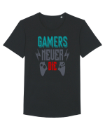 Gamers Never Die Tricou mânecă scurtă guler larg Bărbat Skater