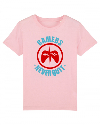 Gamers Never Quit Cotton Pink