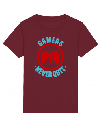 Gamers Never Quit Burgundy