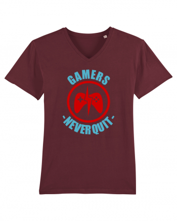 Gamers Never Quit Burgundy