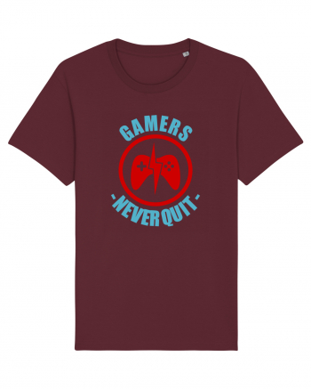 Gamers Never Quit Burgundy