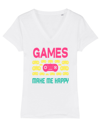 Games Make Me Happy White