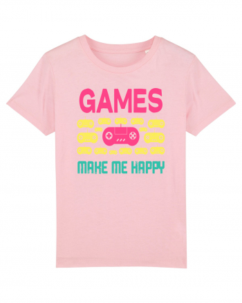 Games Make Me Happy Cotton Pink