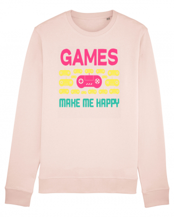 Games Make Me Happy Candy Pink