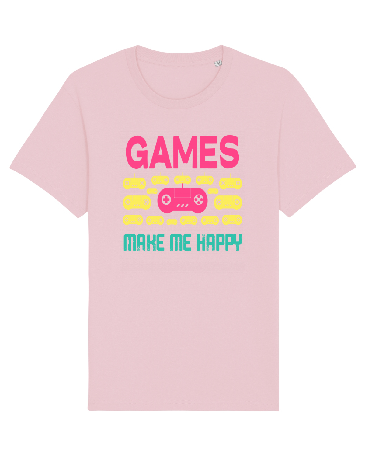 Tricou mânecă scurtă Unisex Rocker Cotton Pink