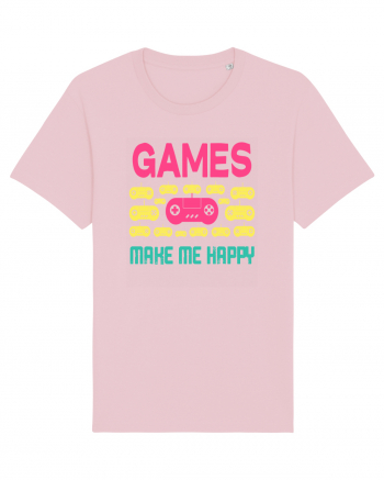 Games Make Me Happy Cotton Pink