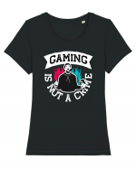 Gaming Is Not A Crime Tricou mânecă scurtă guler larg fitted Damă Expresser