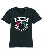 Gaming Is Not A Crime Tricou mânecă scurtă guler V Bărbat Presenter