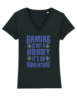 Gaming Is An Adventure Tricou mânecă scurtă guler V Damă Evoker