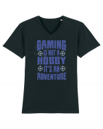 Gaming Is An Adventure Tricou mânecă scurtă guler V Bărbat Presenter