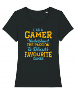 Gamer Passion Games Tricou mânecă scurtă guler larg fitted Damă Expresser