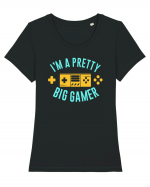 I'm A Pretty Big Gamer Tricou mânecă scurtă guler larg fitted Damă Expresser