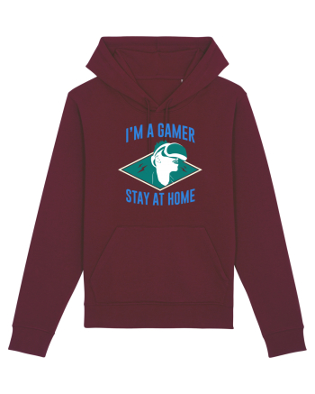 I'm A Gamer, Stay At Home Burgundy
