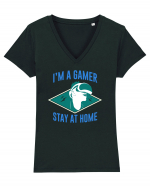 I'm A Gamer, Stay At Home Tricou mânecă scurtă guler V Damă Evoker