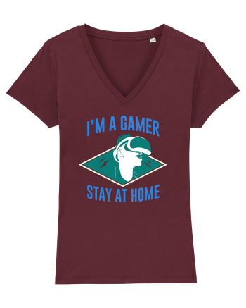 I'm A Gamer, Stay At Home Burgundy