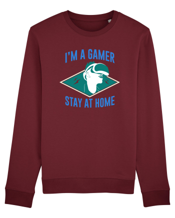 I'm A Gamer, Stay At Home Burgundy