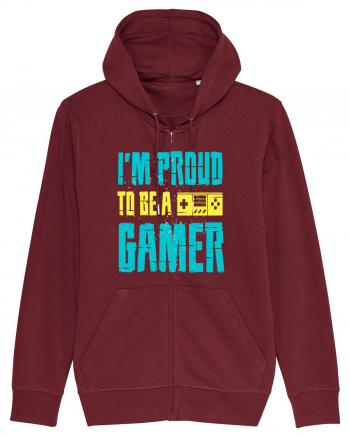 I'm Proud To Be A Gamer Burgundy