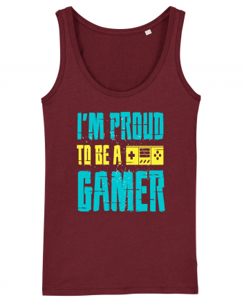 I'm Proud To Be A Gamer Burgundy