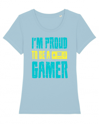 I'm Proud To Be A Gamer Sky Blue