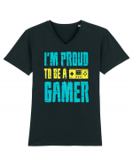 I'm Proud To Be A Gamer Tricou mânecă scurtă guler V Bărbat Presenter