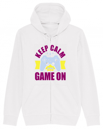 Keep Calm And Game On White