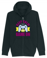 Keep Calm And Game On Hanorac cu fermoar Unisex Connector