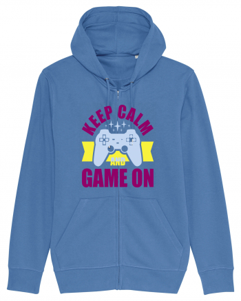 Keep Calm And Game On Bright Blue