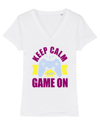 Keep Calm And Game On White