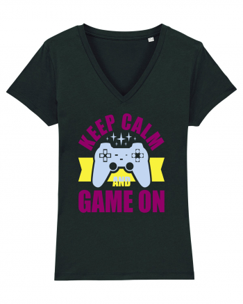 Keep Calm And Game On Black