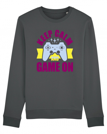 Keep Calm And Game On Anthracite