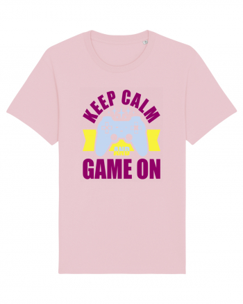 Keep Calm And Game On Cotton Pink