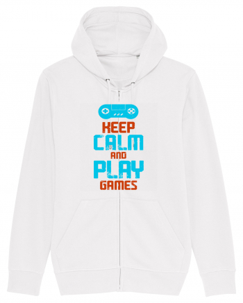 Keep Calm And Play Games White