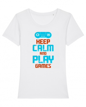 Keep Calm And Play Games White