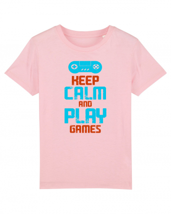 Keep Calm And Play Games Cotton Pink