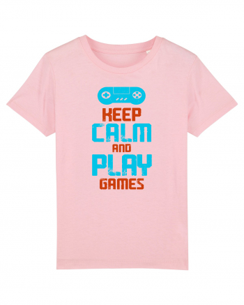 Keep Calm And Play Games Cotton Pink