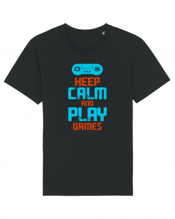 Keep Calm And Play Games Black