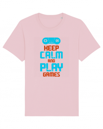 Keep Calm And Play Games Cotton Pink