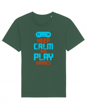 Keep Calm And Play Games Bottle Green