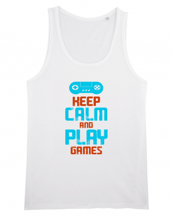 Keep Calm And Play Games White