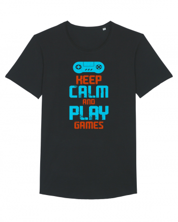 Keep Calm And Play Games Black