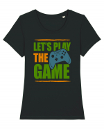Let's Play The Game Tricou mânecă scurtă guler larg fitted Damă Expresser