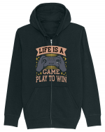 Life Is A Game Play To Win Hanorac cu fermoar Unisex Connector