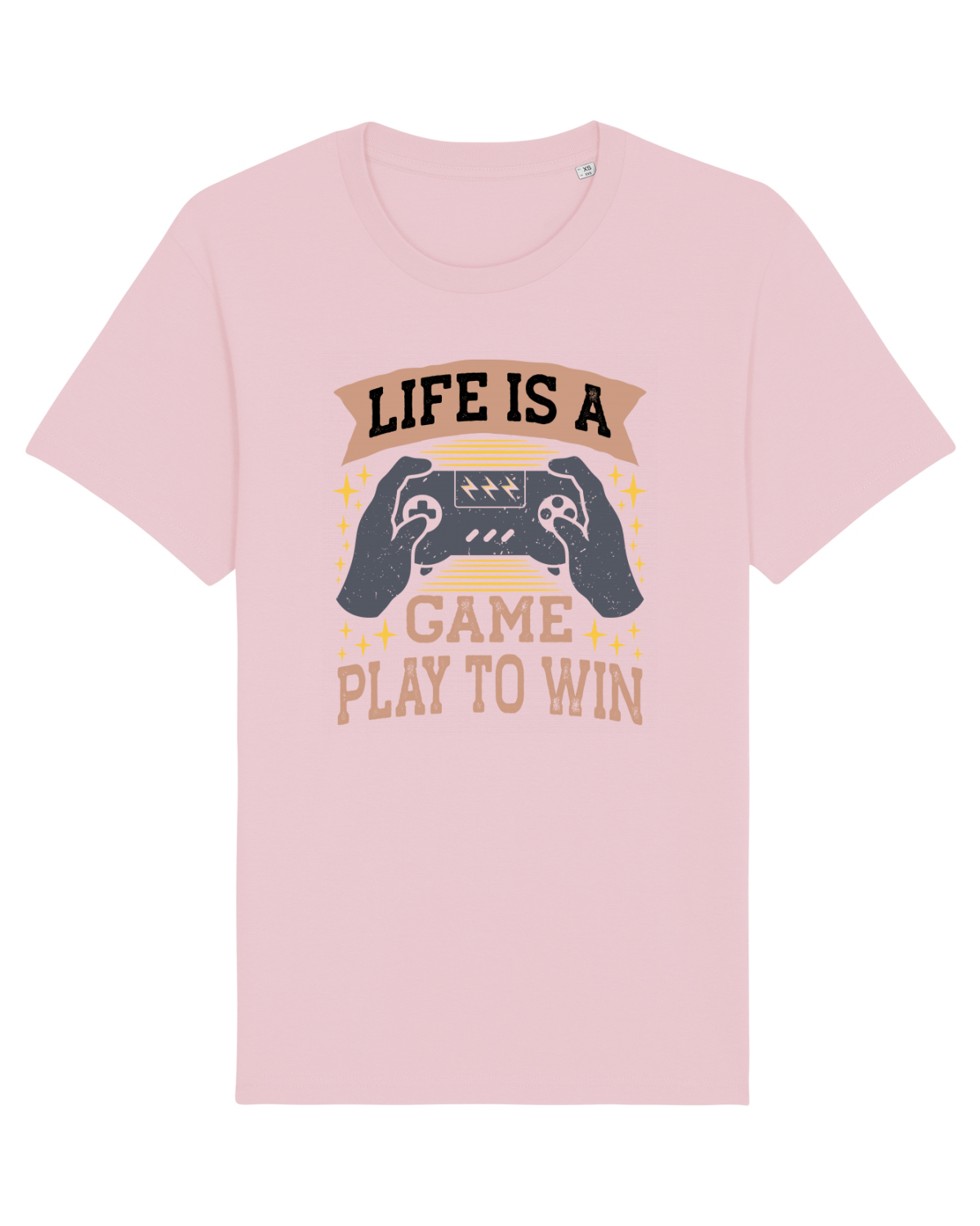 Tricou mânecă scurtă Unisex Rocker Cotton Pink