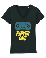 Player One Tricou mânecă scurtă guler V Damă Evoker