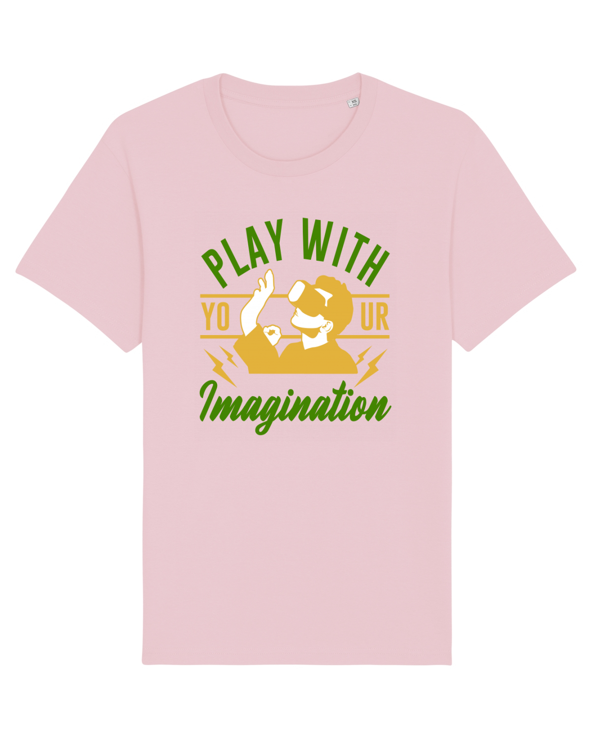 Tricou mânecă scurtă Unisex Rocker Cotton Pink