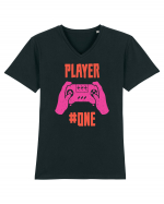 Player One Tricou mânecă scurtă guler V Bărbat Presenter